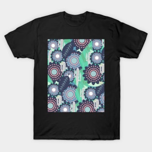 Floral pattern with decorated cacti T-Shirt